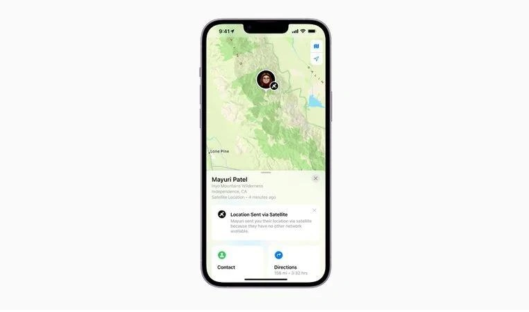 鄞州苹果14维修分享iPhone14系列中 FindMy功能通过卫星分享位置方法教程 